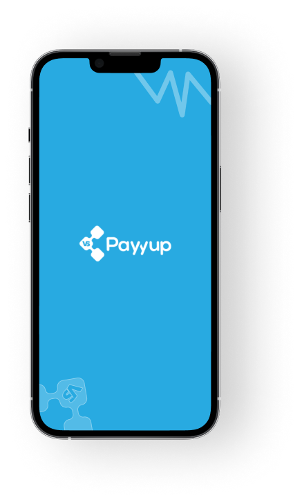 payyup mobile app splash screen on contact page